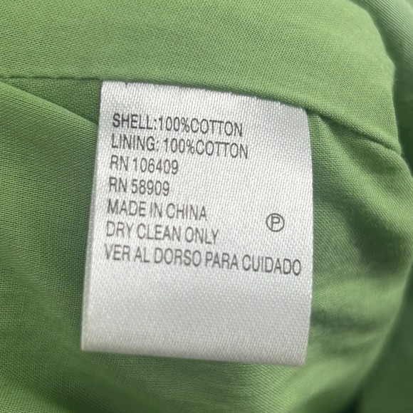 Antonio Melani Floral Eyelet Fit and Flare Dress Green 8 - Picture 8 of 10